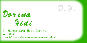 dorina hidi business card